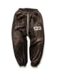 Men's Pants Vintage Pu Print RRR123 Sweatpants Men Women 1 1 B Quality Dstring Washed RRR 123 Pants Trousersyolq