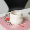 Creative Ceramic Mug Cute Coffee Cup Nordic Home Decor Handmade Art Milk Tea Cup Home Drinkware Personalized Drinkware 240111