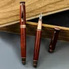 Luxury Wood Fountain Pen Black Ebony Sign Pens Stationery Office Supplies Ink Pens Gift 240110