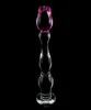 Domi 213cm Ice and Fire Series Rose Flower Design Glass Women Dildo Vuxen Butt Anal Plug Sex Toys Y181101067693740