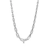 Luxury U Shape Chain Necklace Designer för kvinnor S925 Sterling Silver Diamond Armband örhängen Silverguld Choker Halsband Armband Bröllopsmycken Tillbehör