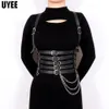 Uyee Nouveau Pu Cuir Poitrine Harnais Ceinture Lingerie Sexy Bdsm Corps Chaîne Bondage Soutien-Gorge Cage Sangles Bas Crop Top Femmes Bretelles