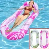 その他のプールスパッシュ夏の水インフレータブルフロート列インフレータ可能なプールアクセサリー大人の水リクライニング純水を携帯する水ハンモックフローティングベッドYQ240111