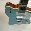 Grt ch guitare électrique métal couleur bleue corps solide palissandre livraison gratuite
