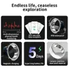 Gesundheit Smart Ring Herzfrequenzmesser Bluetooth Fitness Tracker Blutsauerstoff Schlafen Schrittzähler Ring Smart Finger Digital Ring 240110