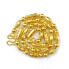 Teryaklar lüks kaplama orijinal gerçek 100% 18k altın kolye ince mücevher saf 999 24K zincir Erkek patron mizaç için gerçek katı altın