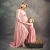 Robe de photographie de maternité de couleur unie, robe longue de photographie de maternité sexy, 240111