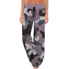 Pantalon femme confort pyjama imprimé Camouflage cordon jambe large vêtements vente 2024 pantalons De Mujer