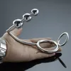Stainless Steel Men Anal Hook Anal Beads Plug Cock Ring Metal Butt Plug Prostate Massager Anal Plug Penis Scrotum Ring Sex Toys 240110