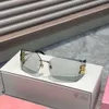 Desginer Miui Miui Sunglass 2023 New Glar Frame Graph's Sunglasses استقطاب نظارات شمسية عالية الدقة مربع فور آيلف شمسي
