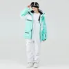 2024 Erkek Kadın Kar Aşı Su Geçirmez Kayak Takım Seti Snowboard Giyim Açık Mekan Kostümleri Kış Ceketleri ve Önlük Pantolonları 240111