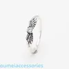 Smyckesdesigner Pandoraring Dora's Band Rings S925 Silverprodukt Sparkling Fashion Light Luxury Angel Wings Ring
