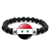 Pulseiras palestina tempo jóia bandeira pulseira masculino e feminino allinone preto frisado pulseira jóias pulseira personalizável.