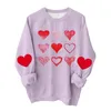 Felpe con cappuccio da donna Abbigliamento donna Moda delicata Pullover da donna Top Girocollo Maniche lunghe San Valentino Felpe stampate Sudaderas