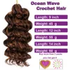 Dairess Synthetic Ocean Wave Crochet Hair Deep Braiding Water Wavy For Black Women 240110