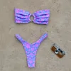 Micro bikini push up maiôs femininos 2024 sexy feminino banho conjunto de biquíni brasileiro tanga biquini fatos de banho impressão beachwear240111