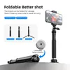 Monopods Telesin Aluminum Alloy Selfie Stick Extendable Handheld Telescope Pole Monopod Tripod Mount for Gopro Xiaoyi Dji Osmo Action 2