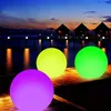 1pc, 15,75 pouces LED lumineux ballon de plage lumière télécommande 16 couleurs étanche gonflable flottant piscine lumière cour pelouse fête lampe, jardin extérieur étang bain de naissance