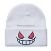 Bonnet / Skull Caps Bonnet d'hiver en plein air pour Uni tricoté Kawaii Gengar Hood Hat Casual Anniversaire Halloween Chapeaux Cyclisme Ski Cap 8 Col DH41V