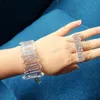 ブレスレット2020新しいカスタム名バングル女性ネームプレートバングルアクリルカスタムブレスレットアクリルバングルギフトドロップシッピング