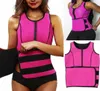 Nya kvinnor Neoprene Bastu Vest Body Shaper Slimming Midje Trainer Fashion Workout Shapewear Justerbart Sweat Belt Corset7876533