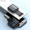 Banques d'alimentation pour téléphone portable 30000 mAh 4 lignes USB Banque d'énergie solaire mince chargeant une batterie de rechange externe de charge portable pour tous les smartphones Solar PowerbankL240111
