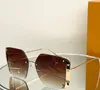 Metall Square Sonnenbrille Gold Brown Gradientinnen Frauen Designer Sonnenbrille Schattierungen Sunnits Gafas de Sol Uv400 Brillen mit Kiste