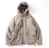 Bawełniana kurtka męska Zima z kapturem splicing splicing clipon wielonośnikowy odzież robocza luźna casual 240111