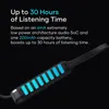 Hörlurar trådlösa hörlurar Wavefun Flex3 Bluetooth Earphones 24bit Aptx HD Trådlösa hörlurar Neckband 30 timmar Musik 10mm Titanhögtalare