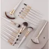 ZOREYA Makeup Brushes Set 16Pcs Powder Foundation Eyelash Large Fan Eye Shadow Make Up Brush Beauty Cosmetic Tool 240111