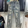 Designers Endless Men Women Jeans Trendy Hip Hop Cowboy Pants Embroidered and Worn Out Hole Street