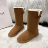 Bottes 2024 en daim synthétique hiver neige femmes femme chaussure mode botte femme chaud peluche mi-mollet long Botas Mujer