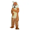 Costume de mascotte d'écureuil marron super mignon d'Halloween pour le personnage de dessin animé de fête Vente de mascotte Livraison gratuite personnalisation de support