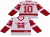 1986 Film Hamilton Mustangs 10 Dean Youngblood Jersey College Men Ice Hockey University Haft i szycie zespół oddychający Col5682438