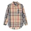 Womens Blouses Designer Shirts Fashion Classic Spring Summer Plaid T-Shirt Plus Size Casual Long Sleeve Top Plus Size M-4XL