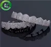 Diamante Dentes Grillz Designer de Luxo Jóias Mens Prata Ouro Dentes Grills Hip Hop Iced Out Bling Encantos Acessórios de Moda Chris7610536