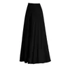 Elastic Waist Warm Thicken Knitting Maxi Skirt Woman Elegant Fashion Big Swing Winter Saias Longas Knitted Clothing 240111