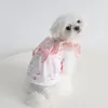 Psa odzież letnia ubrania kota sukienka Chihuahua Yorkies Maltańczyka Pomeranian Shih tzu Bichon pudle sznauce