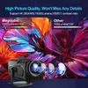 أجهزة العرض FGHGF 4K Android 11 Projector Native 1080p 300 ANSI HY320 WIFI6 BT5.0 1920*1080P Portable Home Cinema Upgrade HY300 VersionL240105