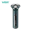 VGR Shaver Professional Electric Razor Waterproof Shaving Machine Floating Beard Trimmer Laddningsbar metall för män V310 240110