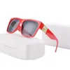 2024Luxus-Sonnenbrille für Mann und Frau, Unisex, Designer-Schutzbrille, Strand-Sonnenbrille, Retro-Quadrat-Sonnenbrille, 4296, 59 mm, Schwarz-Gold-Design, UV400, mit Box
