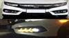 Turning Signal style relay Car LED DRL Daytime Running Lights For Honda Civic 10th 2016 2017 2018 Accessories with Fog Lamp hole8022294