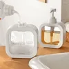 Distributeur de savon liquide 300ml 500ml, bouteille vide séparée, grande capacité, bouteilles transparentes à pression pour shampoing, revitalisant Portable, goutte