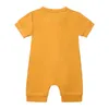 生まれたジャンプスーツの女の赤ちゃん衣装男の子竹のロンパー服マザーキッズ夏0〜6 12 18か月のボディスーツワンピース240111