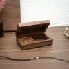 Exibição de viagem retro caixa de madeira caso de embalagem de jóias de madeira anel de casamento colar pulseira organizador feminino caixa de exibição presente para casal