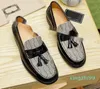 Nuovi mocassini da uomo Scarpe eleganti Muli classici in pelle di vacchetta Princetown Mens Brand Trample Lazy Flat Shoes