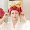 Baotou – bonnet pour cheveux secs, avec nœud de serviette, Super absorbant, séchage rapide, épais, Extra-épais, Bandana sans perte