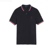 Дизайнерская рубашка-поло, мужская повседневная однотонная пшеничная футболка, минималистичная летняя с короткими рукавами и вышивкой, деловая рубашка-поло, высококачественный топ