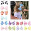 Vêtements pour chiens Couleurs de bonbons Petites pinces à cheveux Chat Papillon Arcs Épingles à cheveux Stripe Barrette Pet Puppy Fournitures de toilettage Accessoires