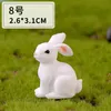 Autres arts et métiers Lapin coquin Micro Paysage Résine Animal DIY Décoration Zodiac Blanc Cadeau Famille Accessoires Drop Livraison OTCFU